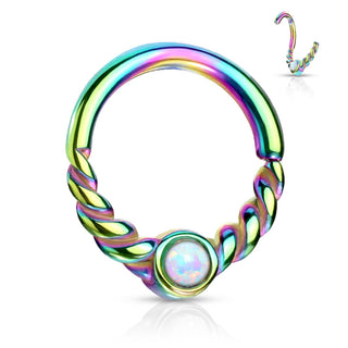 Anneau Opale Ronde Pliable