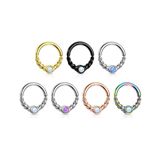 Anneau Opale Ronde Pliable