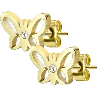 Bouton d'Oreille Papillon Zirconia