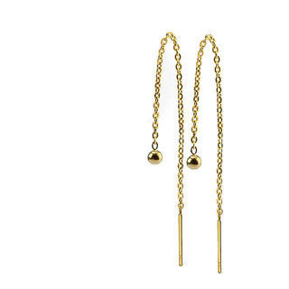 Boucle d'Oreille Bille Pendentif Chaîne