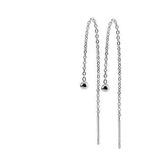 Boucle d'Oreille Bille Pendentif Chaîne