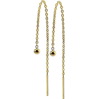 Boucle d'Oreille Bille Pendentif Chaîne