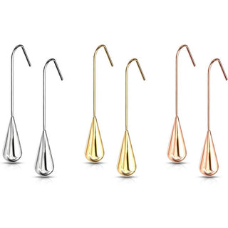 Boucle d'Oreille Pendentif Goute