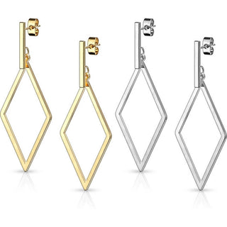 Bouton d'Oreille Pendentif Carré