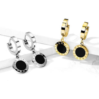 Boucle d'Oreille Pendentif Cadran Cliqueur