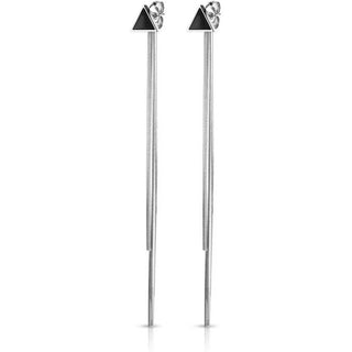 Bouton d'Oreille Pendentif Chaîne Triangulaire