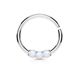 Anneau 3 Opales Pliable
