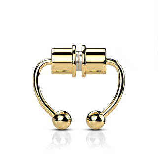 Faux Piercing au nez Aimant Septum Aimant