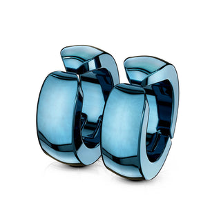 Faux Piercing aux oreilles Boucles d'Oreilles Créoles Arc-en-ciel
