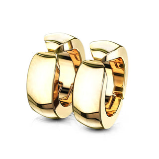 Faux Piercing aux oreilles Boucles d'Oreilles Créoles Arc-en-ciel