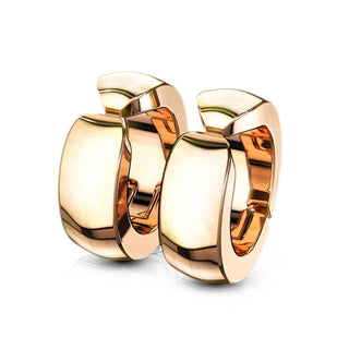Faux Piercing aux oreilles Boucles d'Oreilles Créoles Arc-en-ciel