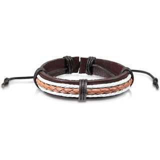 Bracelet Marron tressé