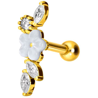 Barre Fleur Zircone