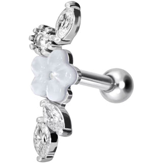 Barre Fleur Zircone