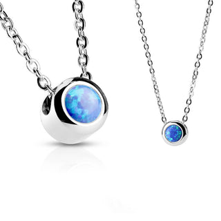 Collier Bille Zircone Argent