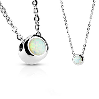 Collier Bille Zircone Argent