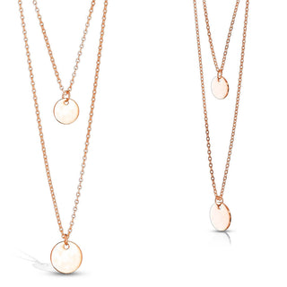 Collier Pendentif Rond Plat