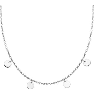 Collier 4 plaques rondes