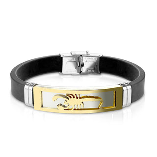 Bracelet Noir Scorpion Silicone