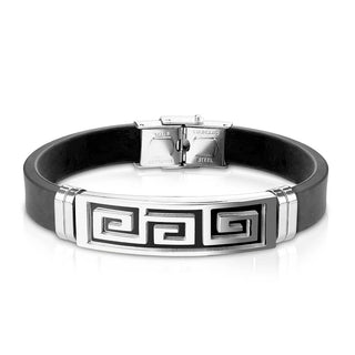 Bracelet Labyrinthe Silicone Noir