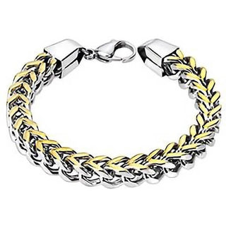 Bracelet Set Box Chain bicolore