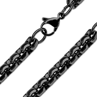 Collier Chaine Boite Vénitienne Noire
