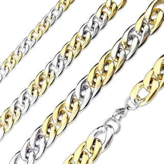 Collier Bicolore Or Argent