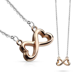 Collier Double Cœur Infini