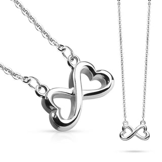 Collier Double Cœur Infini