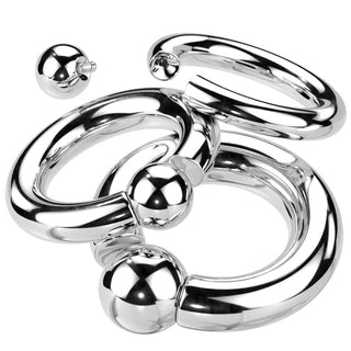 Titane Anneau Bille Argent Bille Captive