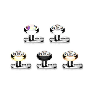 Titane Ancre Dermale Ancre Dermal Zircone Plate 2mm Filetage Interne