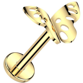 Titane Labret papillon Filetage Interne