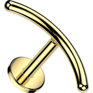 Titane Labret Barre courbe  Filetage Interne