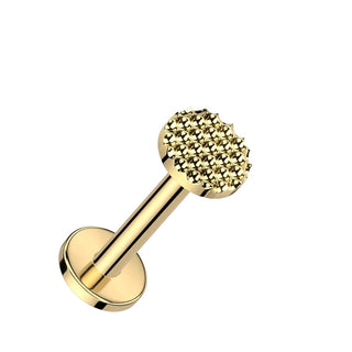 Titane Labret Rond Filetage Interne