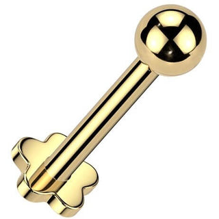 Titane Labret balle base florale Filetage Interne