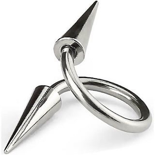 Fer à cheval Pointe Twist Argent