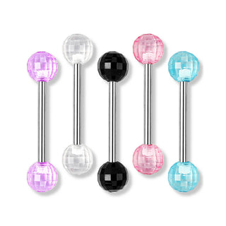 Barre Bille Disco Acrylique, 5 morceaux