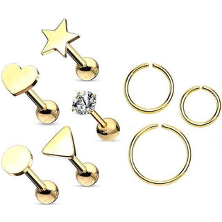 Pack Économique Ensemble Barbell Anneau Pliable, 8 morceaux