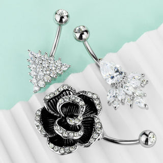 Piercing Nombril Pack Zircone, 3 morceaux