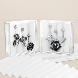 Piercing Nombril Pack Zircone, 3 morceaux