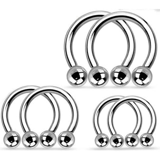Fer à cheval Bille Argent, 3 paires