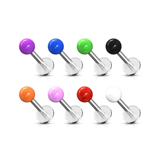 Labret Bille Acrylique, 8 morceaux