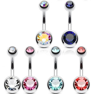 Piercing Nombril Zircone, 6 morceaux