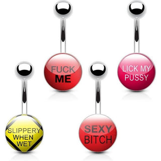 Piercing Nombril Pack Logo, 4 morceaux