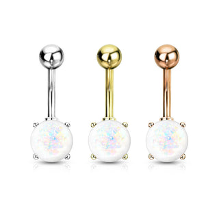 Piercing Nombril Zircone Ronde, 3 morceaux
