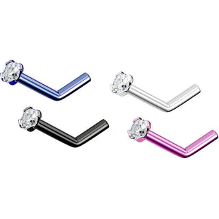 Nez En Forme de L Zircone, 4 morceaux
