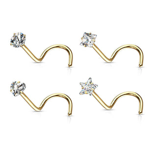Nez  Vis Pack Zircone Argent, 4 morceaux