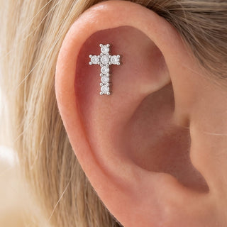 Cross Piercings – selection on linen