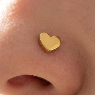 Heart Nose Piercings – selection on linen