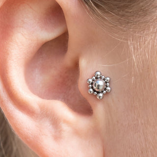 Tragus Piercing Stud – selection on linen